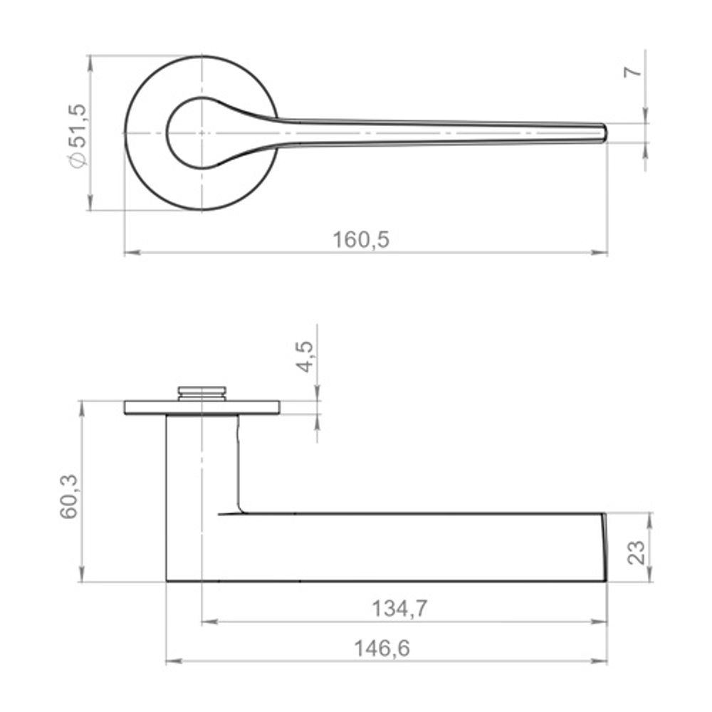 Ручка раздельная ARMADILLO CREME R.YM MWSC-33 итальянский тисненный /62113/