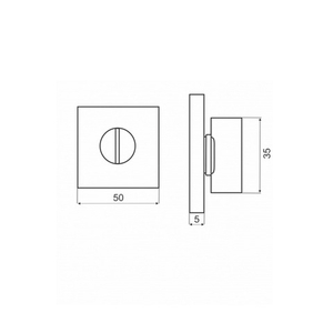 Ручка поворотная ABRISS BK 5010 MBP черный матовый