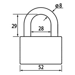 Замок навесной ЧАЗ ВС2-49