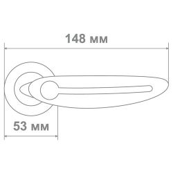 Ручка Медио 442 BN/CP черный/хром