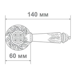 Ручка дверная Аделли 6989-65 MCF мат.кофе