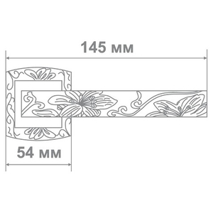 Ручка дверная Leo L3702-31 MCF/B кофе мат./черный