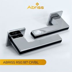 Ручка раздельная ABRISS R50.187 CP/BL хром/черный