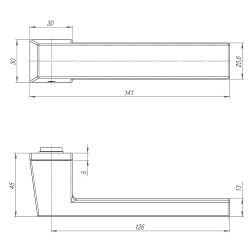 Ручка раздельная ARMADILLO CLARITY ART BL-26 черный /46749/