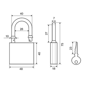 Набор замков PALLADIUM 303F-50-3