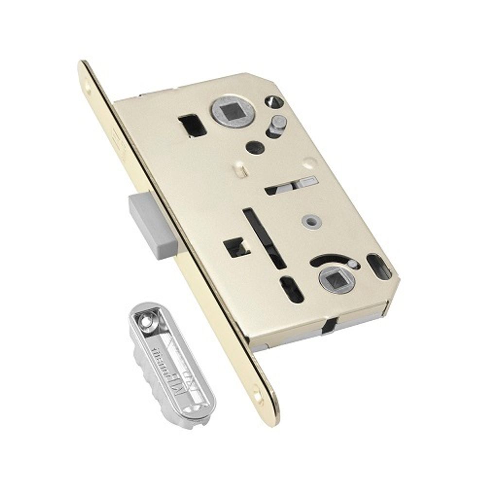 Замок межкомнатный магнитный BONAITI под WC B-FORTY N62 никель, планка 190 мм /38953