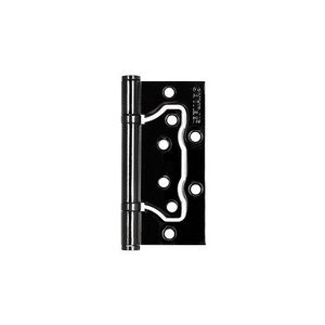 Петля универсальная без врезки FUARO 500-2BB/BL 100x2,5 BN черный глянец /39741/ (1 шт)