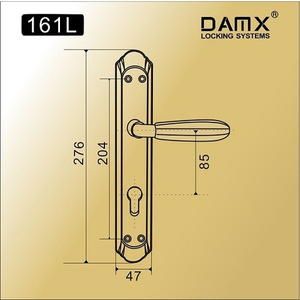 Ручки на планке DAMX 161L AB бронза