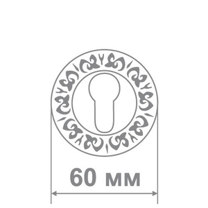 Накладка цилиндровая ALEMAR ET 69 AS античное серебро