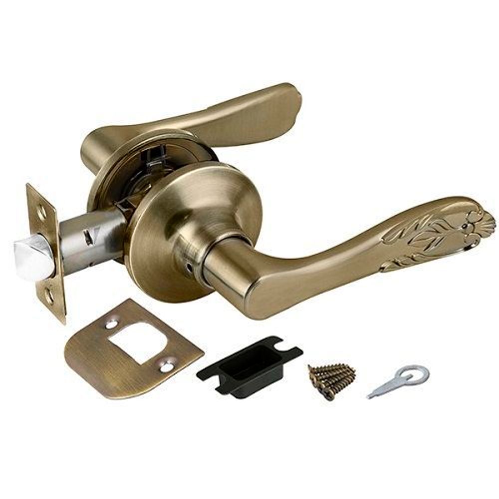 Ручка защелка PUNTO 6033 AB-P (без фик.) бронза /36767/