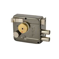 Замок накладной НОРА-М 11 черный никель