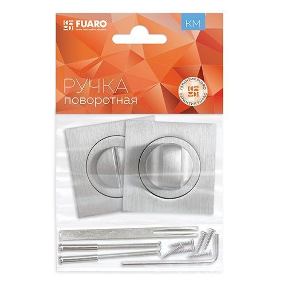 Ручка поворотная FUARO BK6 KM SSC-16 сатин.хром /40025/