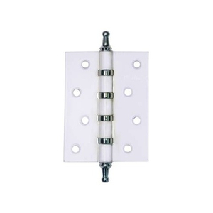 Петля дверная универсальная МЕДИО 4BB 100x75x2,5  CHP ф/г WP/CP белый/хром (1 шт)