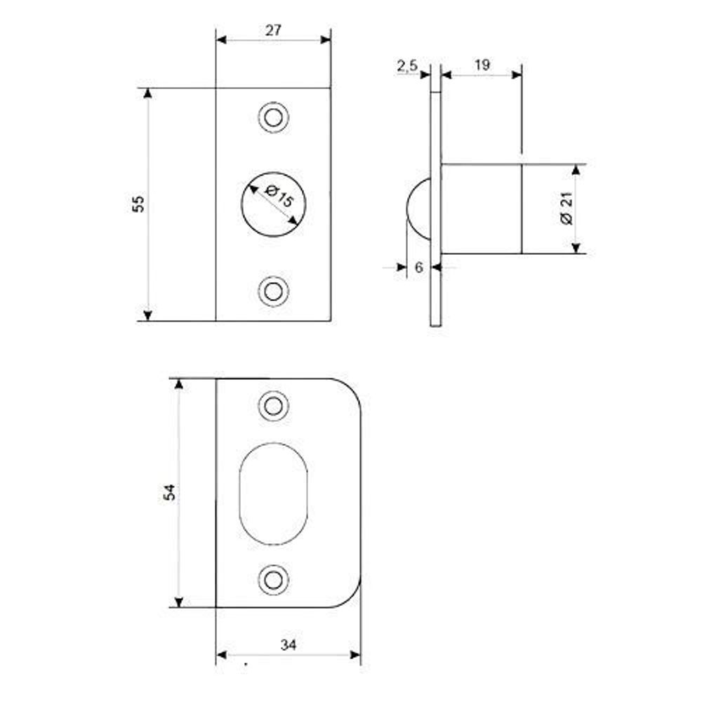 Фиксатор шариковый APECS R-0001 AC медь