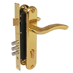 Замок врезной APECS 2227/60 G/GM золото/мат.золото