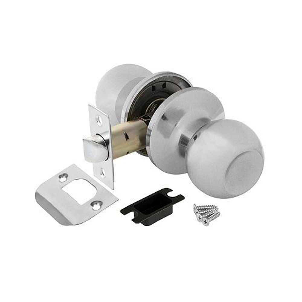 Ручка защелка AJAX 6082 CP-P (без фик.) хром /39529/