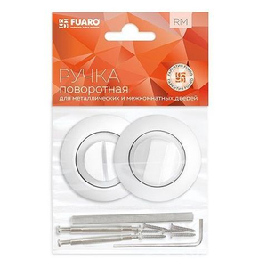 Ручка поворотная FUARO BK6 RM WH-19 белый /40047/