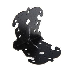 Уголок крепёжный фигурн. НОЭЗ УКФ 105-105-100-У черный матовый