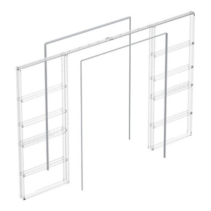 Комплект для обрамления пенала двухстворчатой двери ARMADILLO Comfort - PENAL 1800/2900 AL /60823/