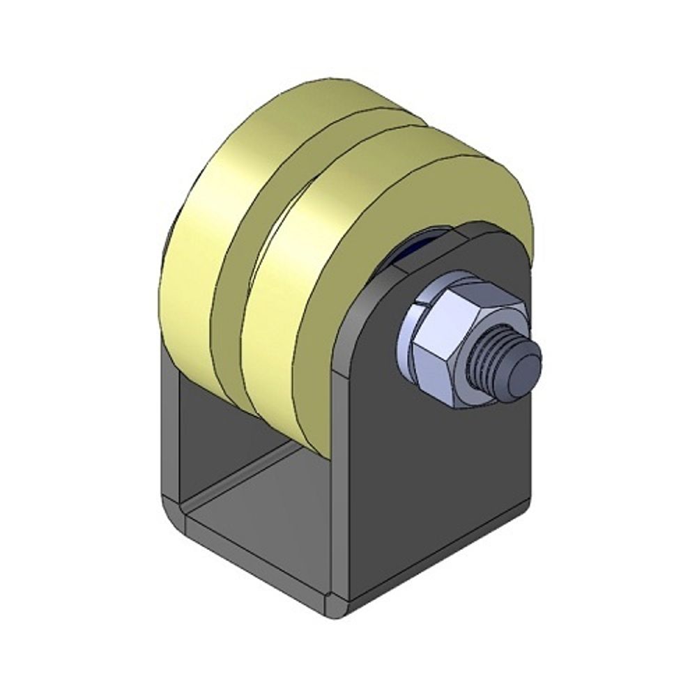 Ролик капролон d-40 под полосу на платформе