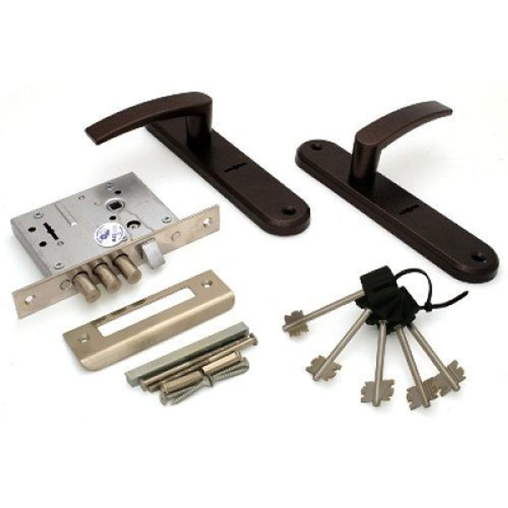 Замок врезной ПРОСАМ 74009 ЗВ9-8/15 3риг, медь (5кл.)