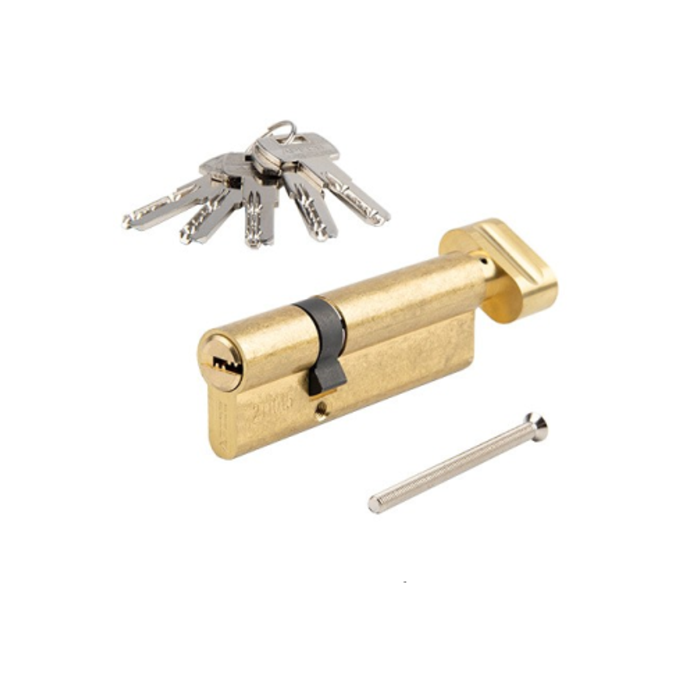 Цилиндровый механизм с вертушкой APECS SM-90 (30/60C)-C G золото