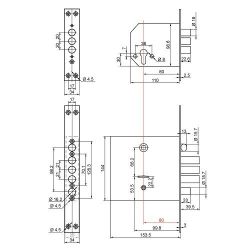 Комплект замков №5 BORDER 60006 (ЗВ1-4.1М+ЗВ9-8 МК4/15)