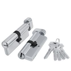 Цилиндровый механизм с вертушкой FUARO 200 ZM 110 (50+10+50) CP хром 5 кл. /42729/