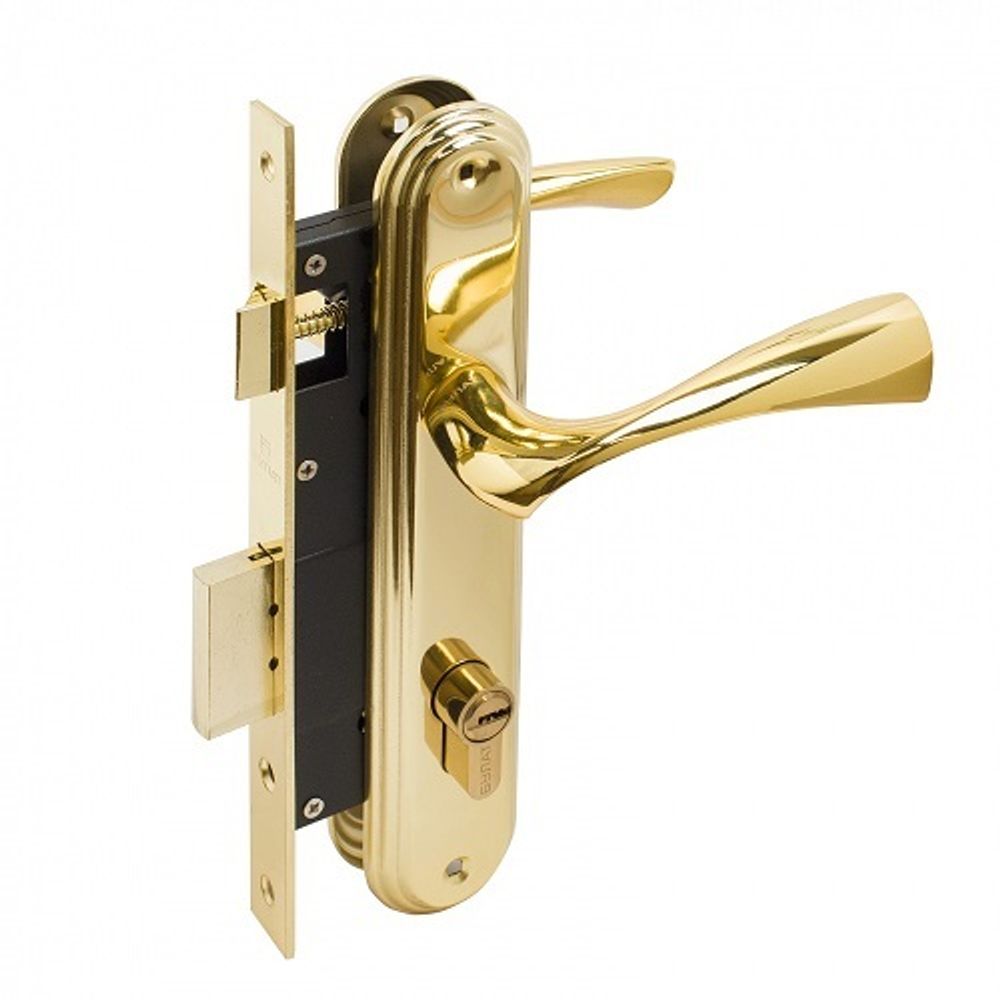 Замок врезной БУЛАТ ЗВ4-1.03.05 НОМОС золото