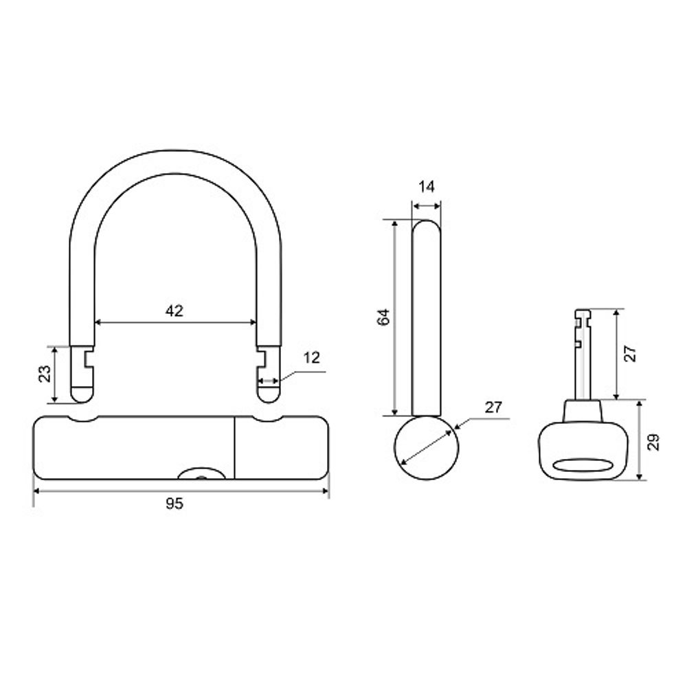 Замок навесной PALLADIUM 904WP