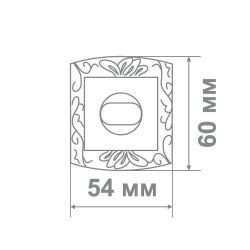 Накладка дверная Leo LBK31 MCF/B кофе/черный