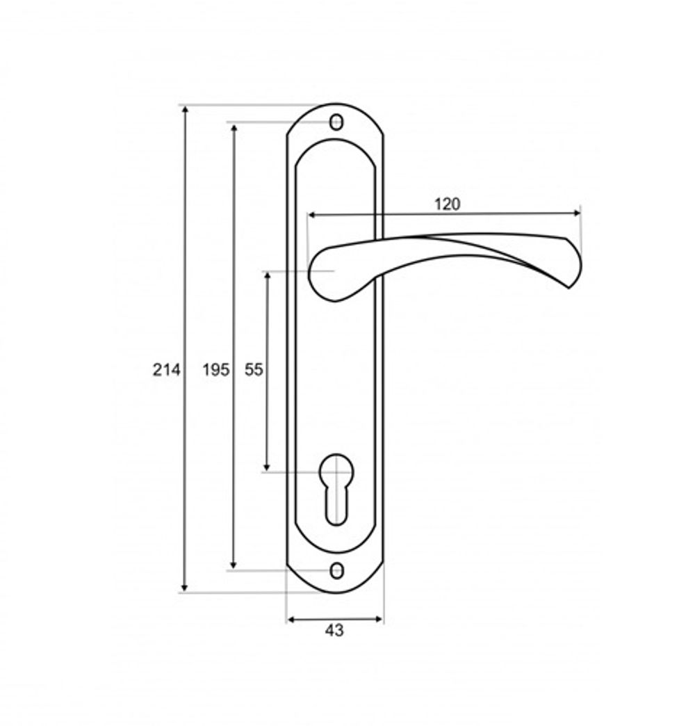 Ручки на планке VETTORE A55.323 MP медь