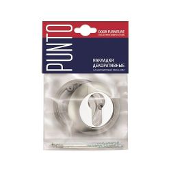 Накладка под цилиндр PUNTO ET TL SN/CP-3 мат.никель/хром /33137/