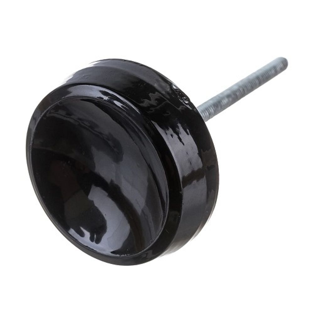 Ручка-кнопка металлическая РК-1 черная