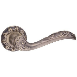 Ручка дверная RENZ 601-10 MAB "Орнелла" (бронза античная матовая)