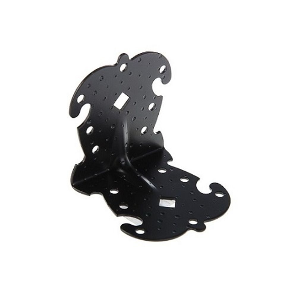 Уголок крепёжный фигурн. НОЭЗ УКФ 70-70-60-У черный матовый