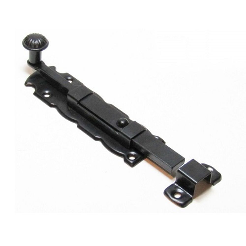 Задвижка дверная НОЭЗ Декор ЗД-150-SL черный матовый