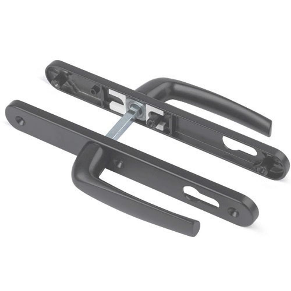 Комплект ручек на планке DORMA bremen 85/30/8мм графит (RAL7024)