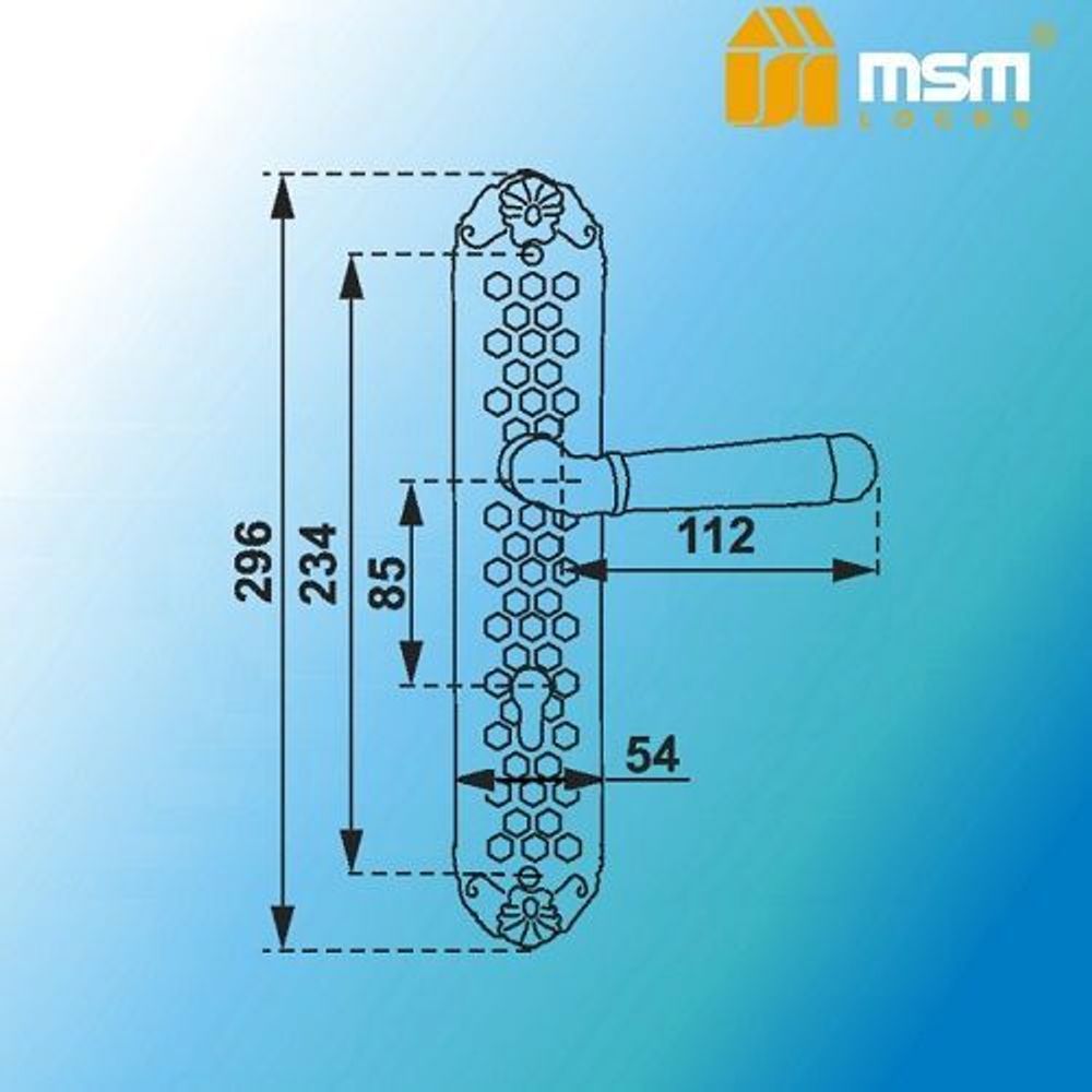Ручки на планке MSM 371L BR коричневый