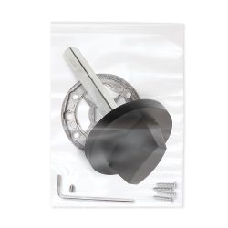 Ручка поворотная FUARO BKW8x75 RLR BL-24 черный /47891/