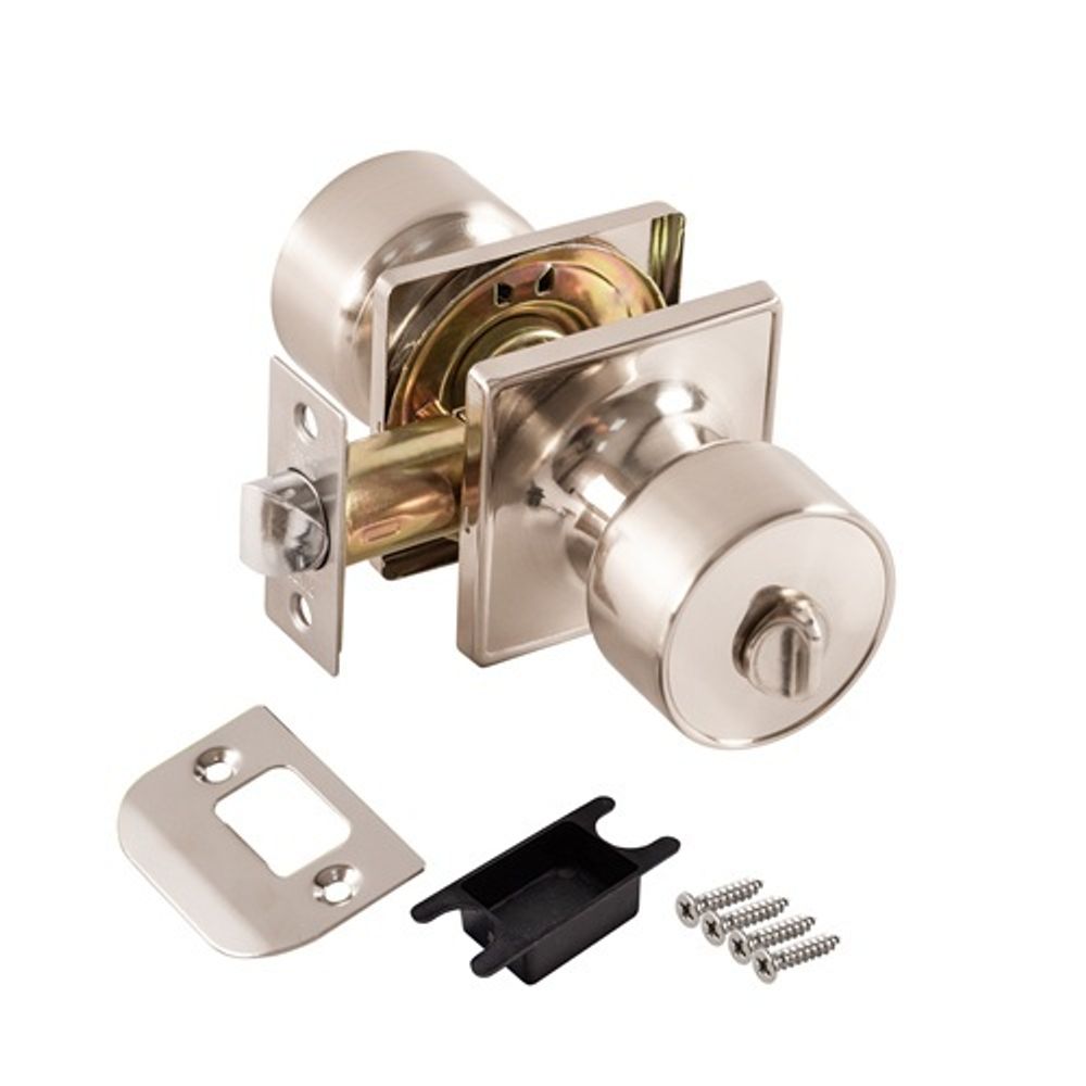 Ручка защелка PUNTO DK772 SN-BK (фик.) никель /58405/