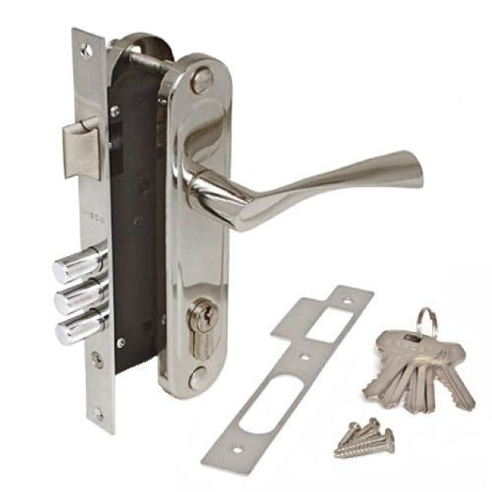 Замок врезной APECS 1523/60 CR хром