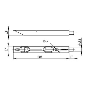 Упор торцевой ARMADILLO FB 5-1/2 GP золото /17322/