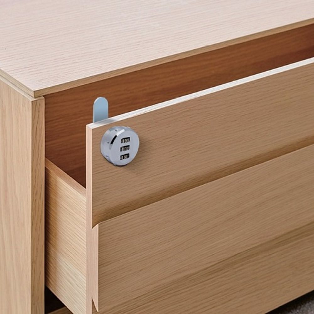 Замок мебельный кодовый 6017-20CH хром