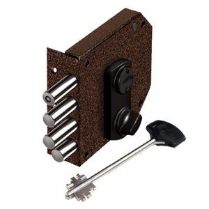 Замок накладной ЭЛЬБОР 1.05.59.5.МА Базальт