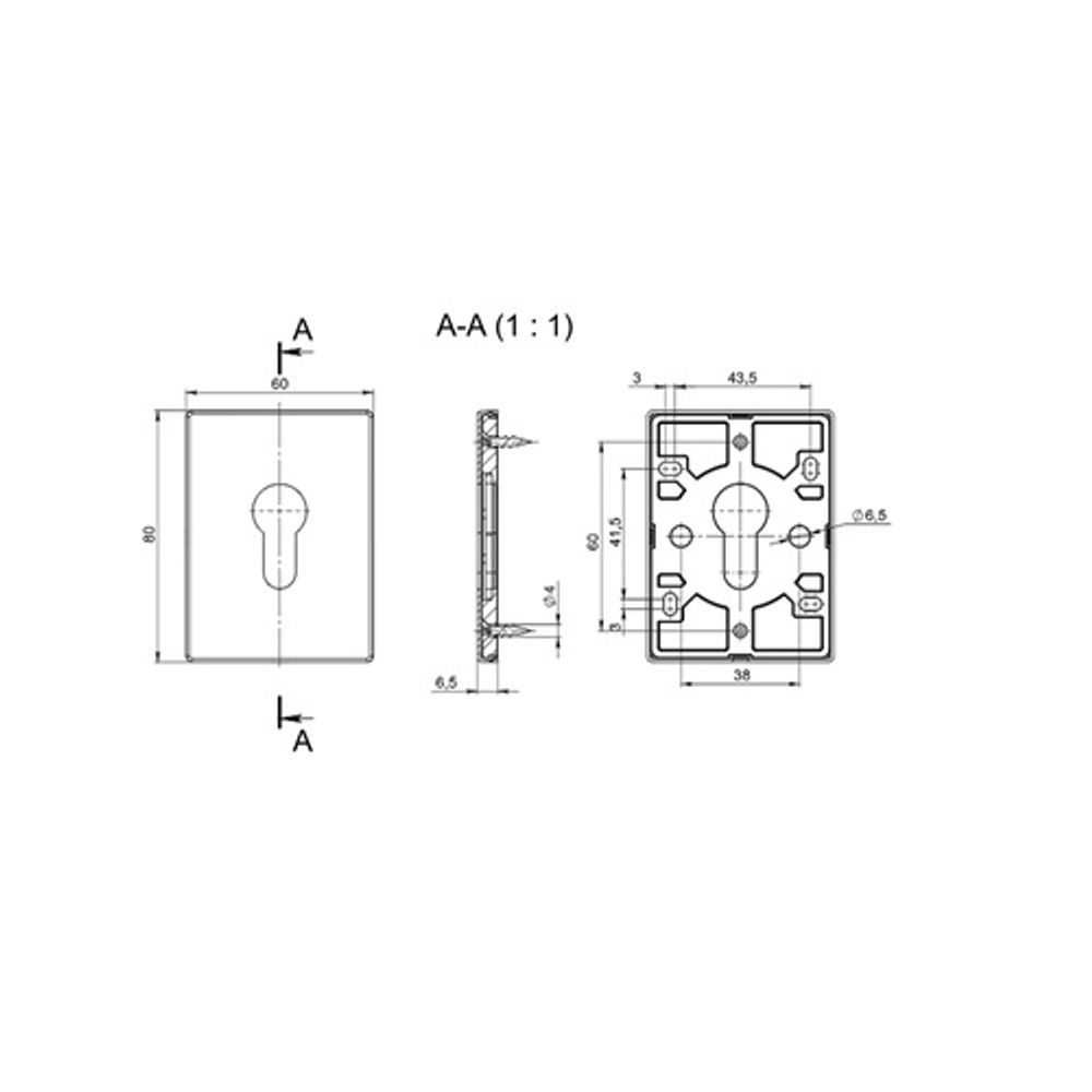 Декоративная накладка FUARO ESC 486-C RL ABG-6 зеленая бронза /63255/ (1шт)
