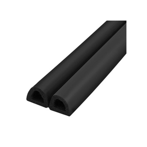 Уплотнитель FUARO профиль D-10/12 мм черный, 150 м /43009/