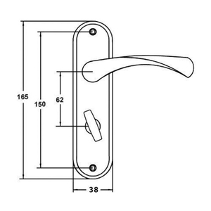 Ручки на планке VETTORE 62.1313 WC AB бронза
