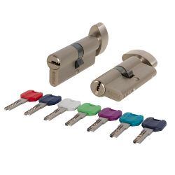 Цилиндровый механизм с вертушкой PUNTO MaxPro7002/90 mm (35+10+45) SN никель 7кл. /57573/