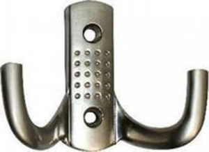 Крючок-вешалка 2-х рожковый WPF-12 никель